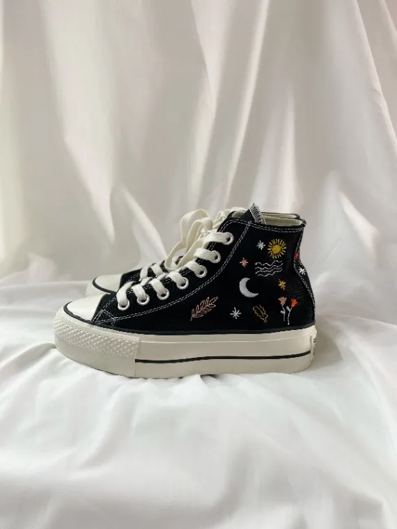 Converse Platform Flowers